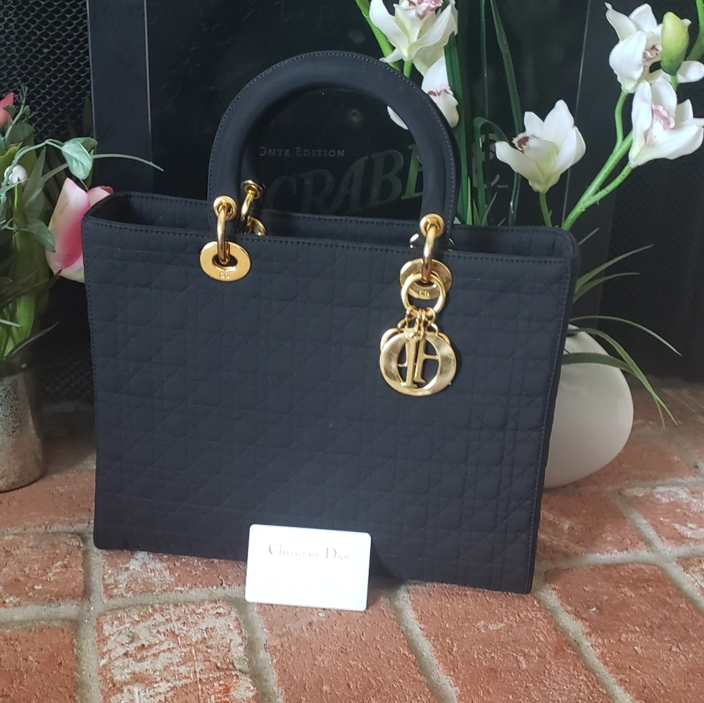 Lady Dior Cannage Nylon Bag